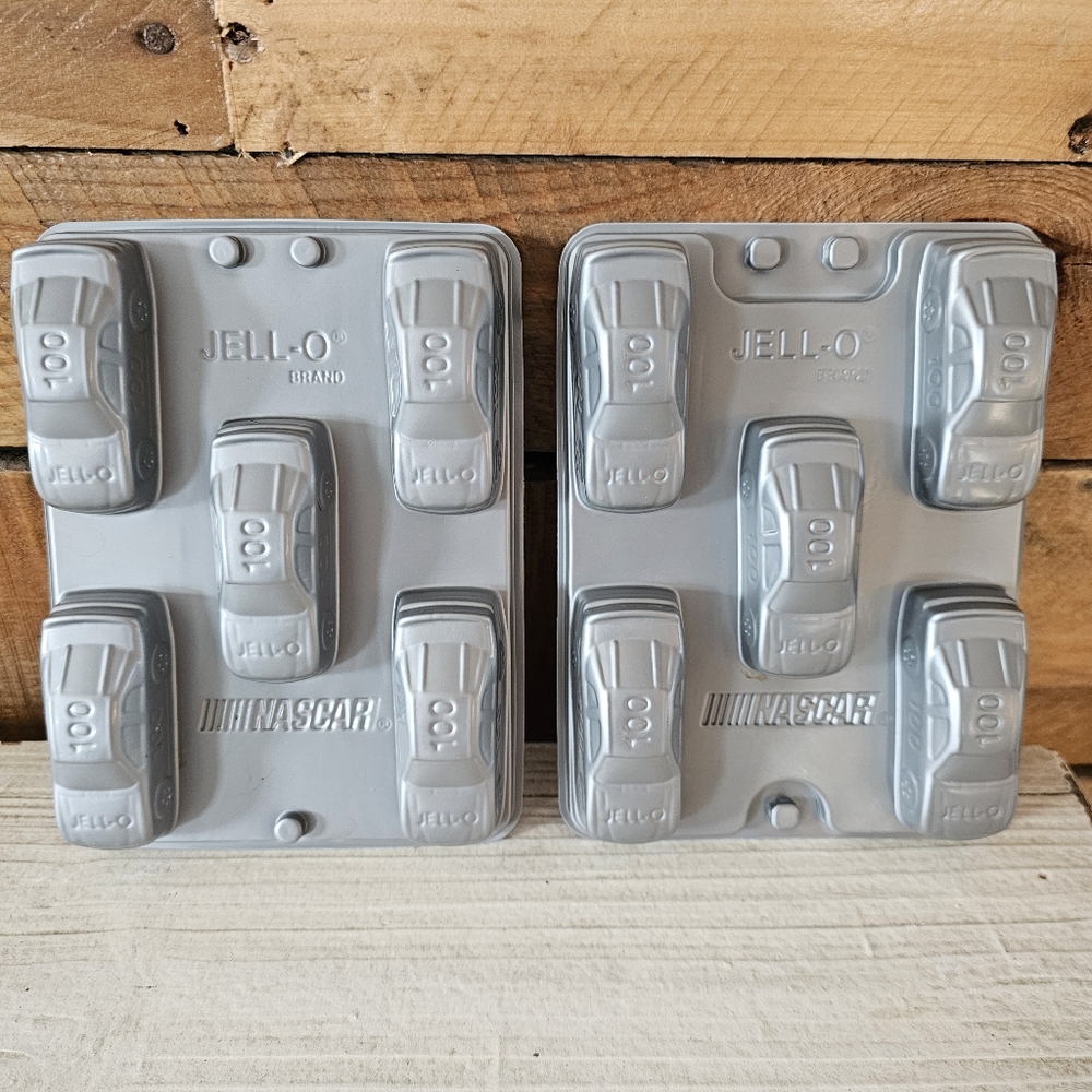 Set Of Two NASCAR Jell-O Jigglers Molds